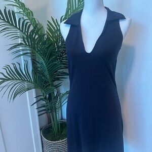 Express Elegant Navy Sleeveless Dress